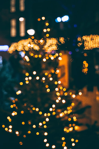 Holidays, New Year, Lights, Glare, Christmas Tree, Bokeh, Boquet, Festive HD phone wallpaper
