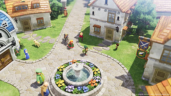 DRAGON QUEST VII Reimagined — : Village Fountain, Video Game HD wallpaper