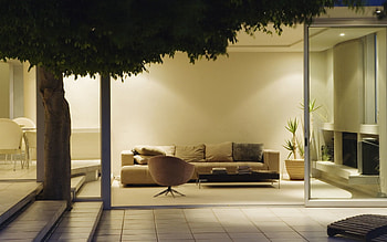 Interior, Plant, Miscellanea, Miscellaneous, Wood, Tree, Design, Room, Foliage, Steps, Sofa, Armchair, Pillows, Cushions, Tile HD wallpaper