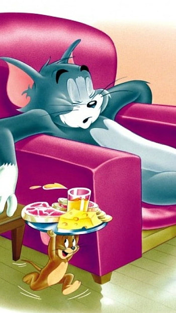 Tom And Jerry, Relax Tom, Sleeping HD phone wallpaper