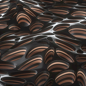 Circles, 3D, Surface, Holes, Ovals, Uneven HD phone wallpaper