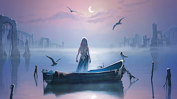 Game Of Thrones Girl Boat Birds HD wallpaper