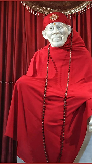 Sai Baba, red dress HD phone wallpaper