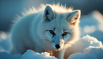 Majestic Arctic Fox in Stunning Ultra, arctic fox, Animal, snow, snowy landscape, Wildlife, winter animals HD wallpaper