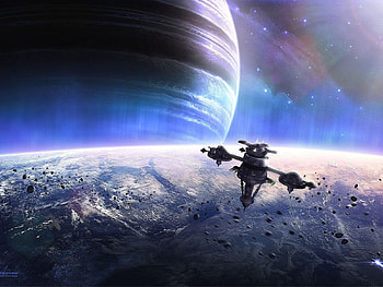Landscape, Art, Planets, Universe HD wallpaper