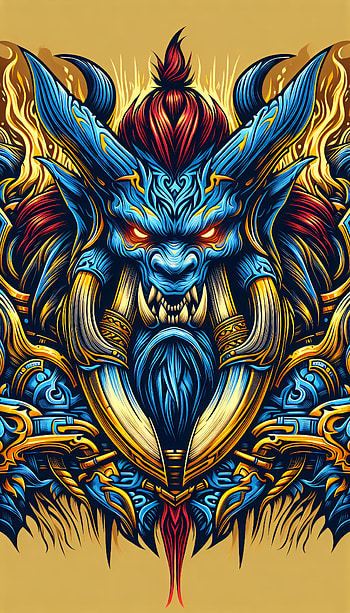 Ganon Legend of Zelda Art, mythical creature, beast, Digital Art, illustration HD phone wallpaper