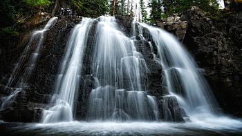 One of many waterfalls in the San Juan Mountains, rocks, usa, Colorado, river, cascades, water HD wallpaper