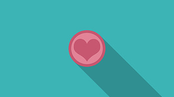 Vector, Shadow, Heart HD wallpaper