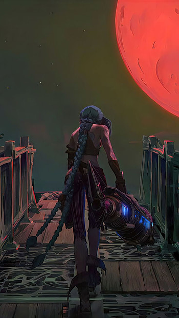 Jinx Arcane, lol, leagueoflegends, netflix, powder, videogames HD phone wallpaper
