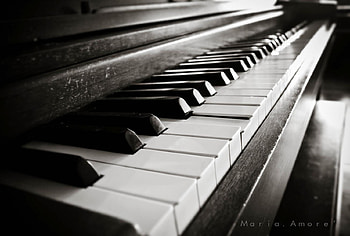 PIANO PIECE, music, piano, graphy, art, bw HD wallpaper