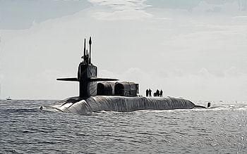 USS Florida, , vector art, SSGN-728, submarines, United States Navy, US army, abstract ships, battleship, US Navy, Ohio-class, USS Florida SSGN-728 HD wallpaper