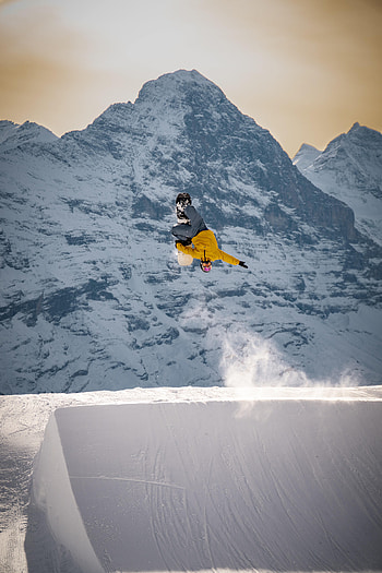 Sports, Bounce, Jump, Snowboard, Snowboarder, Extreme, Trick, Springboard HD phone wallpaper