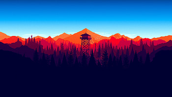 : Firewatch Video Game, Minimalist Firewatch HD wallpaper