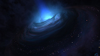 Blue Galaxy (1920 x 1080 TV ). . HD wallpaper