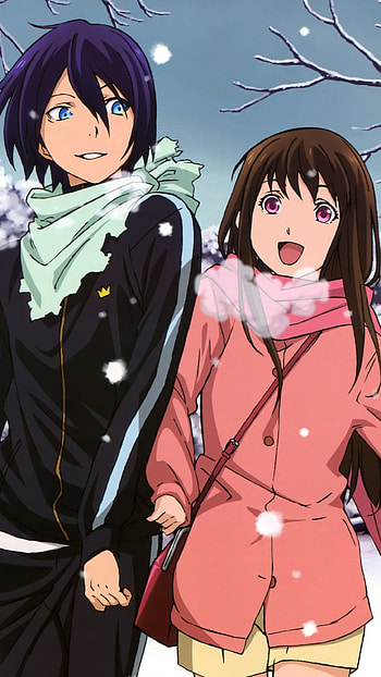 Noragami: Snowy Stroll — Yato, Hiyori & Yukine , Yato (Noragami), Anime, Noragami HD phone wallpaper
