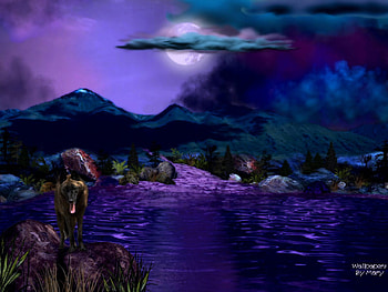 Azure Skies 1600x1200, lakes, wolves, animals, nature, wolf, mountains HD wallpaper