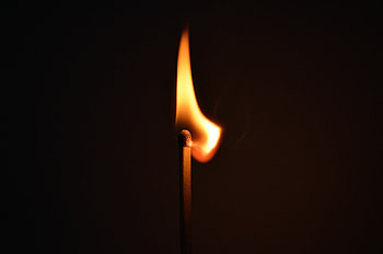 Fire, Miscellanea, Miscellaneous, Dark Background, Sulfur, Match HD wallpaper