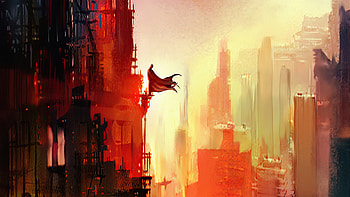 Batman Day Break, batman, superheroes, artist, artwork, digital-art HD wallpaper