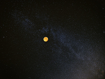 Sky, Universe, Stars, Moon HD wallpaper
