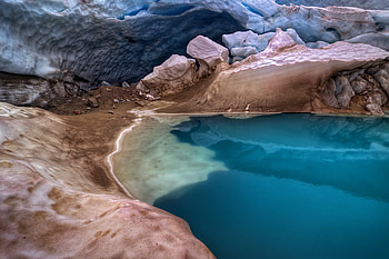 wonder., blue, oasis, canyon, nature, water HD wallpaper