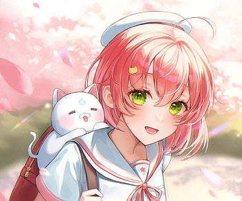 Sakura Miko, hololive, Sakura Miko, Anime, Virtual Youtuber HD wallpaper