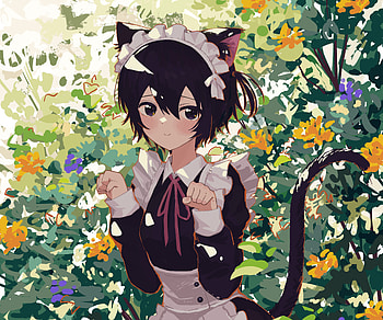 maid, Anime, girl, anime girl HD wallpaper