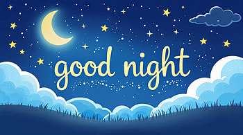 Good Night: A Dreamy Ultra, good night, Stars, moon, Night Sky, cloud HD wallpaper