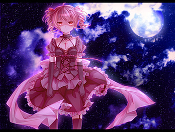 Kasane Teto, kasane, moon, game, touhou, girl, beauty HD wallpaper