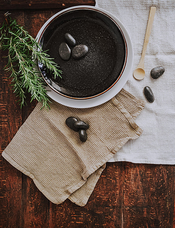 Stones, Plant, Miscellanea, Miscellaneous, Wood, Wooden, Cloth, Plate HD phone wallpaper