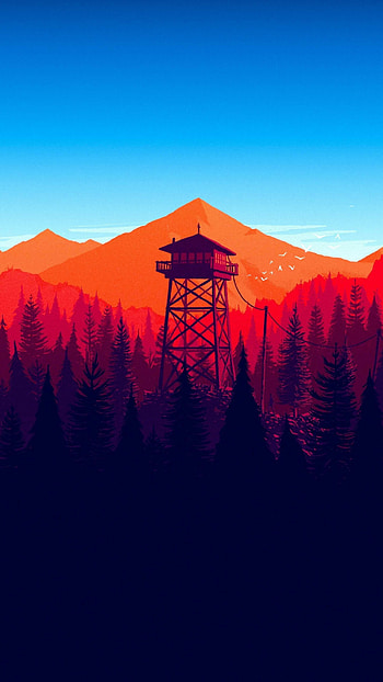 Firewatch, Striking , resolution, Stunning visuals HD phone wallpaper
