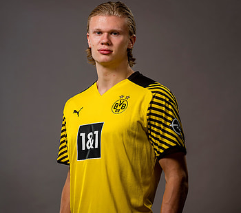 Borussia Dortmund Soccer Star, soccer, Borussia Dortmund, Erling Haaland HD wallpaper