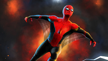 Spider Man Flying, spiderman, superheroes, artist, artwork, digital-art HD wallpaper