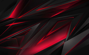 Abstract Black And Red, Polygon Gaming HD wallpaper