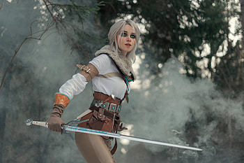 Ciri The Witcher 3 Cosplay , ciri, the-witcher-3, games, artwork, artist, digital-art, cosplay HD wallpaper