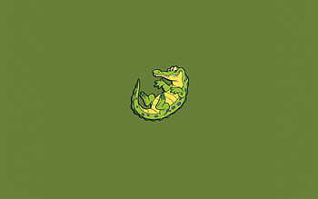 Minimalism, Lizard, Crocodile, Pangolin, Alligator, Big-Eyed, Eye-Eyed, Toothy HD wallpaper