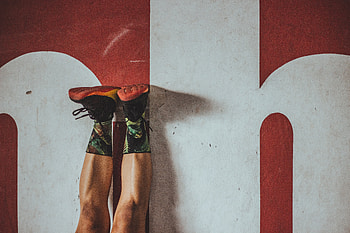 Sports, Legs, Sneakers, Wall HD wallpaper