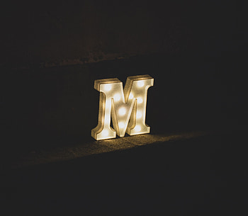 Miscellanea, Miscellaneous, Lamp, Backlight, Illumination, Letter HD wallpaper