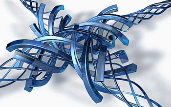 3D, Spiral, Plastic, Curls HD wallpaper