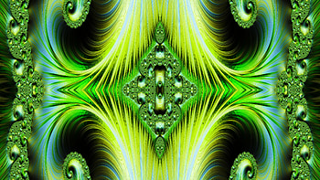 Trippy Psychedelic Fractal, trippy, psychedelic, aesthetic, green, Abstract, fractal, abstract green HD wallpaper