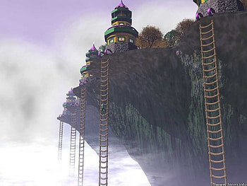 Laddor to heaven, 3d, heaven HD wallpaper