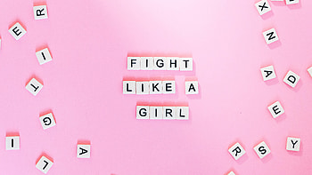 Fight Like a Girl Quote HD wallpaper