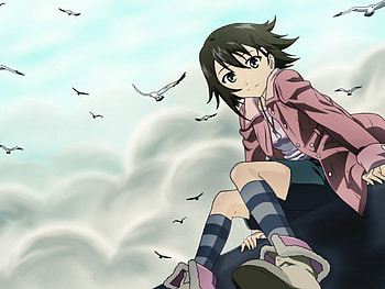 Noe, birds, anime, true tears HD wallpaper