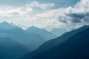 Nature, Sky, Clouds, Fog, Hills HD wallpaper