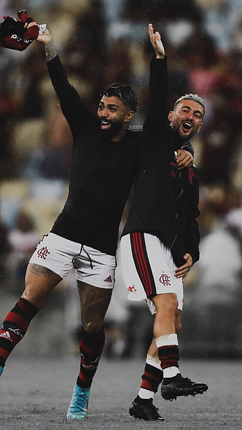 Flamengo, Gabigol, Arrascaeta HD phone wallpaper