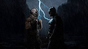 Batman X Bane Dominates, batman, bane, superheroes, artwork, art, digital-art, artstation HD wallpaper