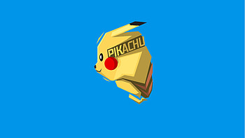 Pikachu Minimalism , pikachu, pokemon, artist, artwork, digital-art, artstation, minimalism HD wallpaper