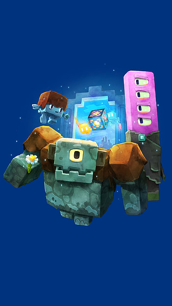 Minecraft Legends - The Hosts, video game, Minecraft Legends, colorful HD phone wallpaper