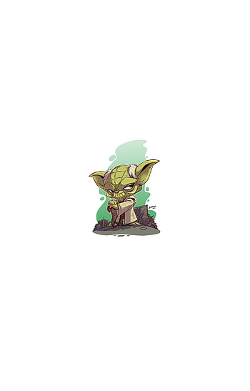 Yoda, Star Wars, minimal, art HD phone wallpaper