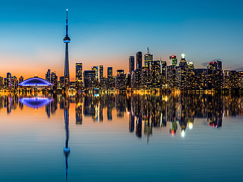Toronto Skyline, Travels, Night HD wallpaper