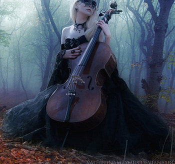 Autumn, lady, fantasy, forest HD wallpaper